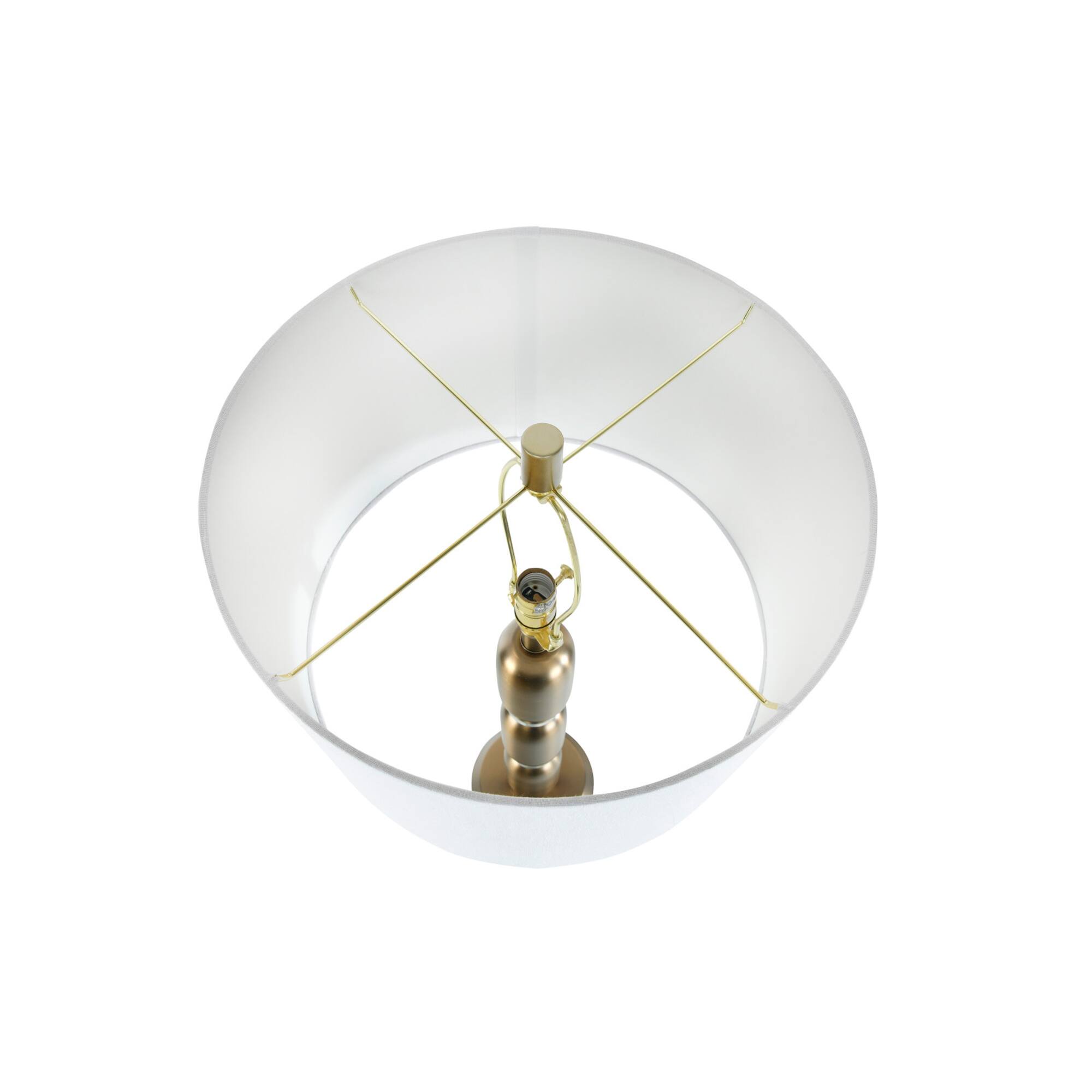 Hello Honey® 33" Metal Table Lamp with Glass Middle